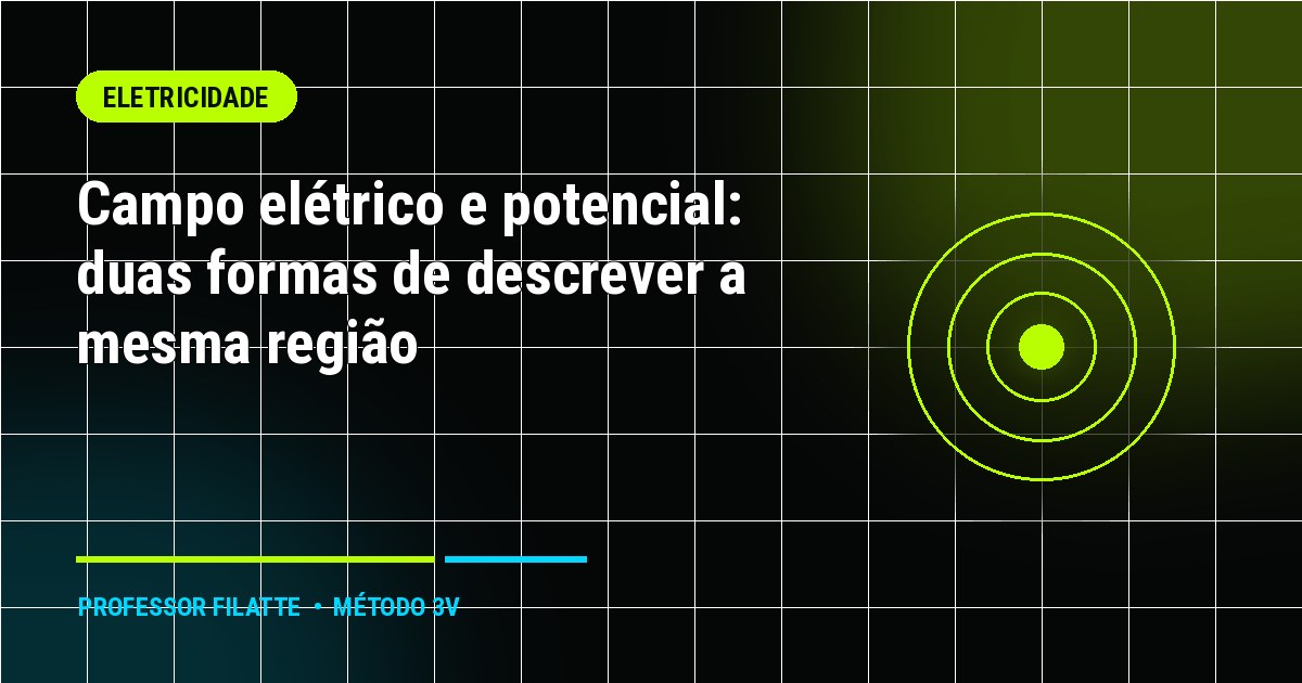 Campo elétrico e potencial: duas formas de descrever a mesma região
