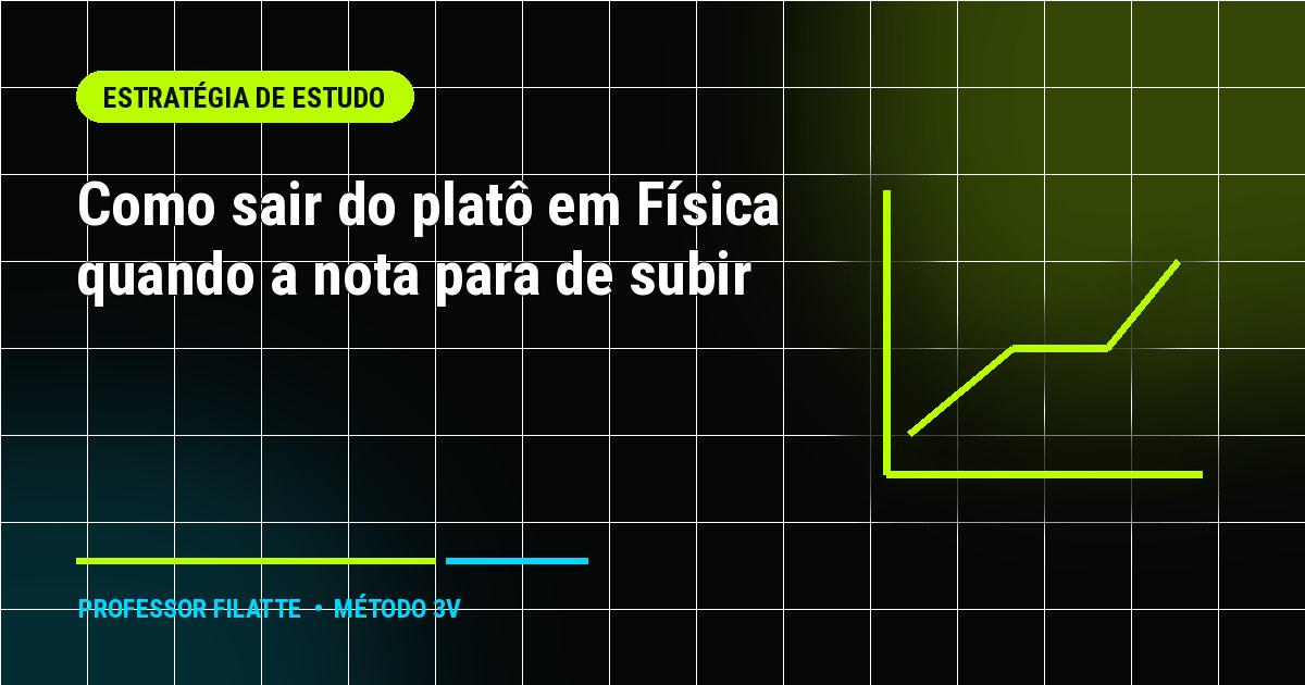 Como sair do platô em Física quando a nota para de subir