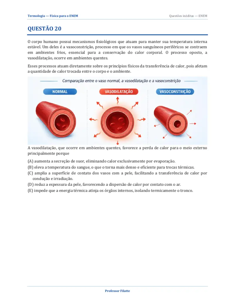 Resolução comentada — Termologia
